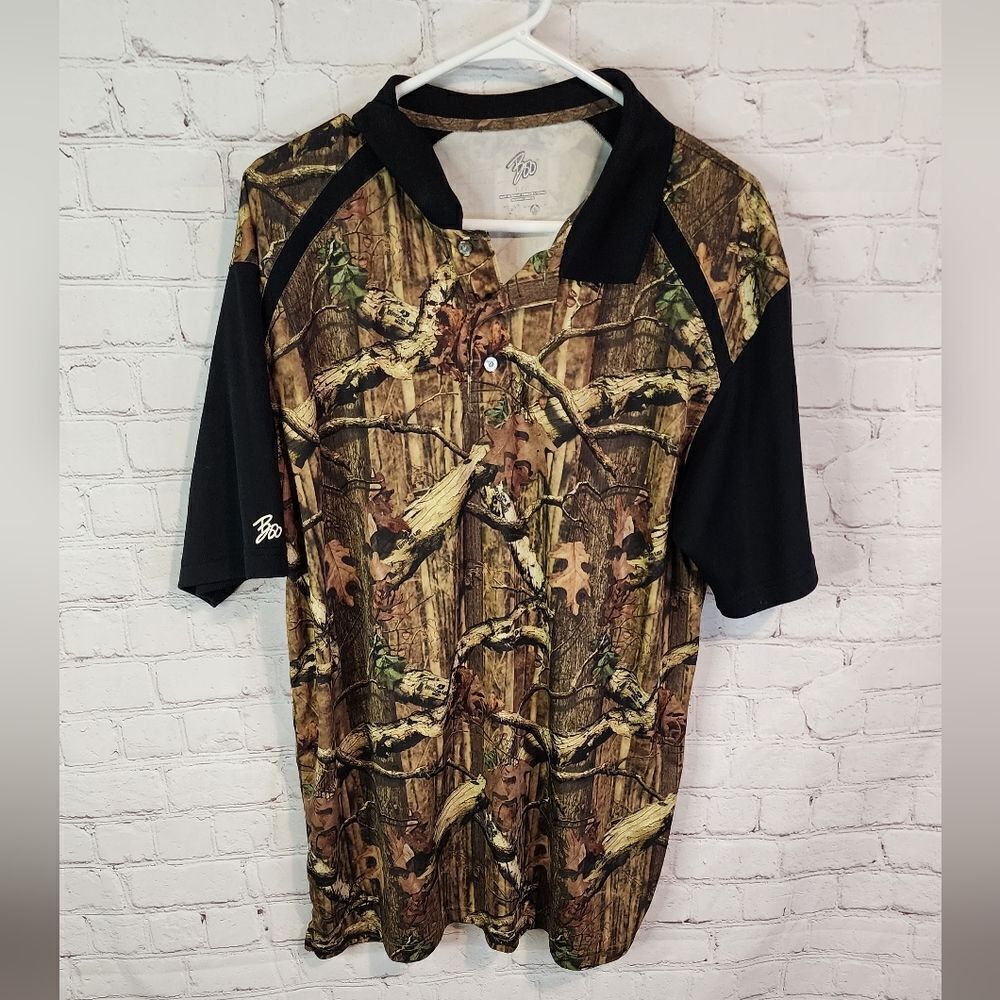 Men's Mossy Oak "Breakup Infinity" polo shirt, size Large